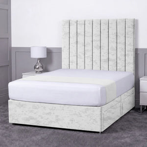 Luxury Ashford 26-inch Headboard Lined Panel Divan Bed