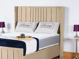 Valencia Lined Wings Upholstered Bed