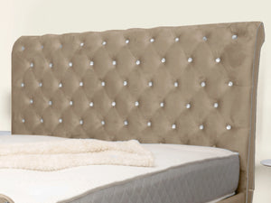 Swan Sleigh Chesterfield Upholstered Bed