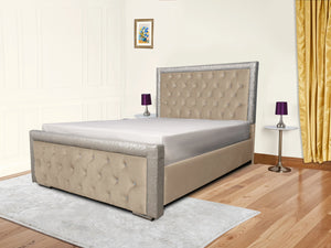 Glitz Lunar Upholstered Bed