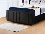 Valencia Lined Wings Upholstered Bed