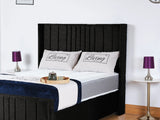 Valencia Lined Wings Upholstered Bed