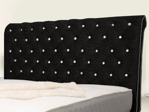 Swan Sleigh Chesterfield Upholstered Bed