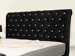 Swan Sleigh Chesterfield Upholstered Bed