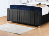 Valencia Lined Wings Upholstered Bed