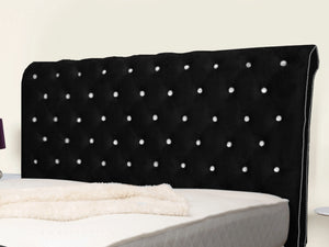 Swan Sleigh Chesterfield Upholstered Bed