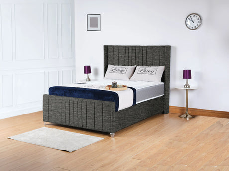 Valencia Lined Wings Upholstered Bed