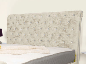 Swan Sleigh Chesterfield Upholstered Bed
