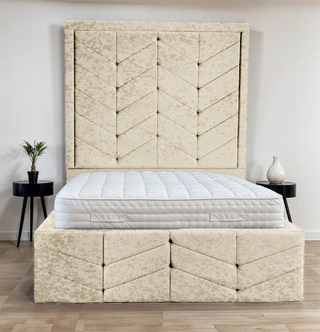 Indulgence Border Upholstered Bed