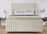 Elise lined winged Upholstered Bed