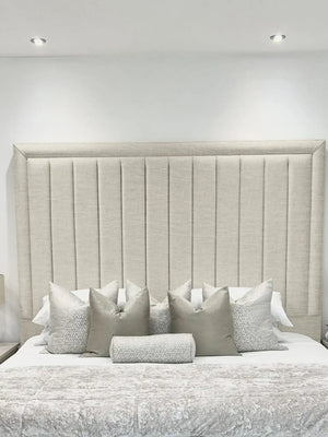 Hampton panel upholstered bed