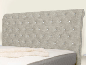 Swan Sleigh Chesterfield Upholstered Bed
