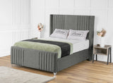 Elise lined winged Upholstered Bed