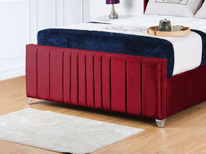 Valencia Lined Wings Upholstered Bed