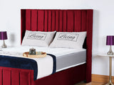 Valencia Lined Wings Upholstered Bed