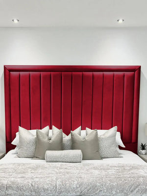 Hampton panel upholstered bed