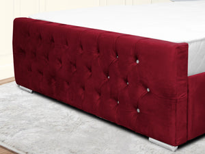 Kendall Winged Upholstered Bed