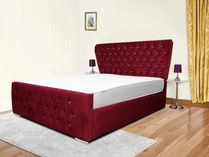 Kendall Winged Upholstered Bed