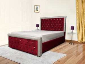 Glitz Lunar Upholstered Bed