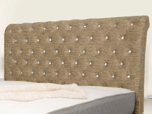 Swan Sleigh Chesterfield Upholstered Bed