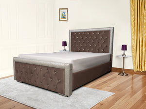 Glitz Lunar Upholstered Bed