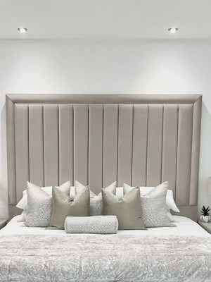 Hampton panel upholstered bed