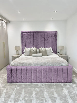 Hampton panel upholstered bed