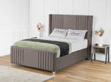 Elise lined winged Upholstered Bed