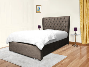 Miri Winged Upholstered Bed