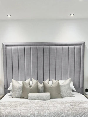 Hampton panel upholstered bed