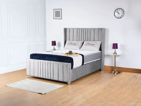 Valencia Lined Wings Upholstered Bed