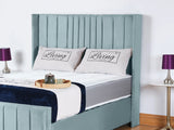 Valencia Lined Wings Upholstered Bed