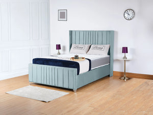 Valencia Lined Wings Upholstered Bed