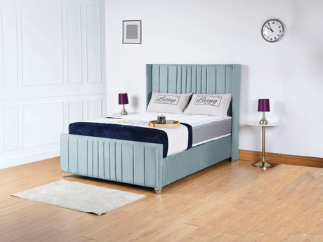 Valencia Lined Wings Upholstered Bed