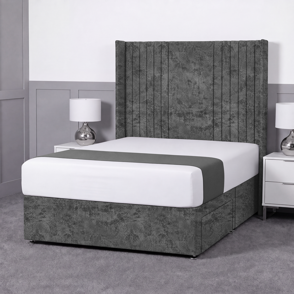 Skyline Wingback Divan bed