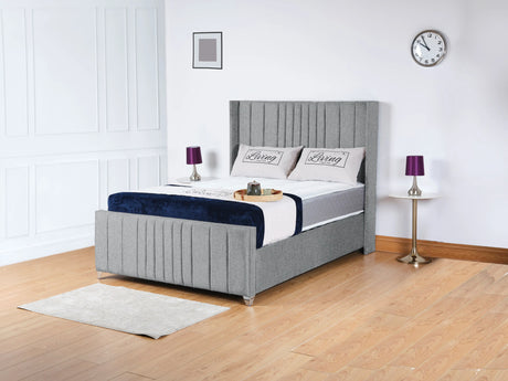 Valencia Lined Wings Upholstered Bed