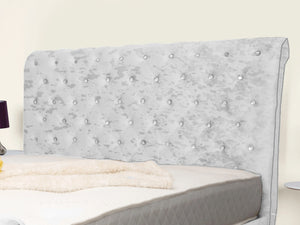Swan Sleigh Chesterfield Upholstered Bed